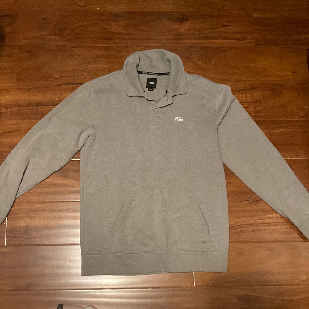 Vans long sleeve collared sweatshirt